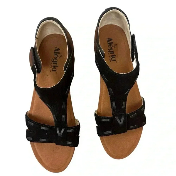 Alegria Women's Tova Black Platform Sandal US 9 EUC light weight - Picture 3 of 15